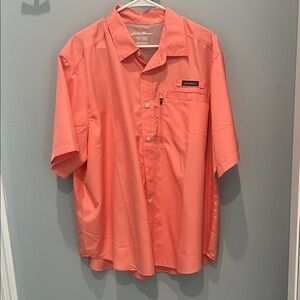 Eddie Bauer Men's Button-Down in Coral